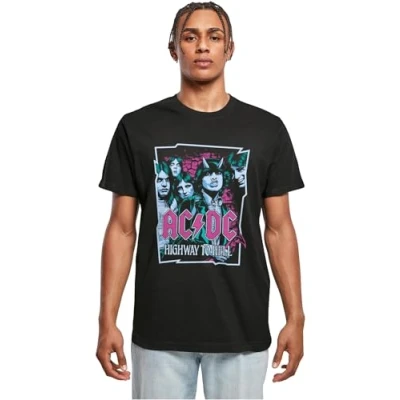 Afbeelding van Merchcode ACDC Tshirt print, Heren, Maat: Large, Black