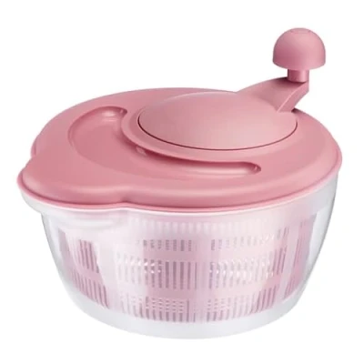 Afbeelding van Westmark Slacentrifuge, inhoud: 5 l, ø 26 cm, kunststof, BPA vrij, Fortuna, kleur: doorzichtig/roze, 2432224P
