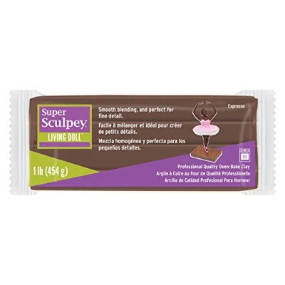 Afbeelding van Super Sculpey living doll espresso 454 gr