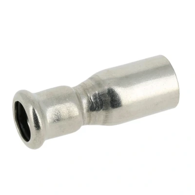 Afbeelding van BONFIX rechte verloopkoppeling 54 x 28 mm M Press RVS