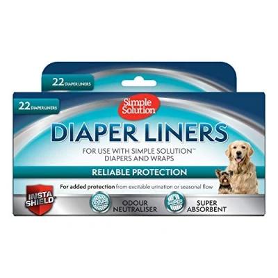 Afbeelding van Simple Solution Wegwerp hondenluiervoeringen, Ultra absorbency, 22 stuks