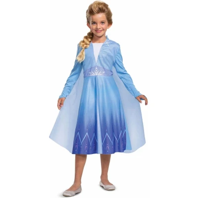Afbeelding van Elsa jurk kind Frozen II Maat S (5 6 jaar)
