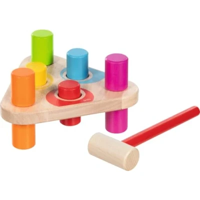 Afbeelding van Hammerbank, Regenbogenfarben: 15,4 x 14 8,5 cm, Holz, 5 Teile, per Stück