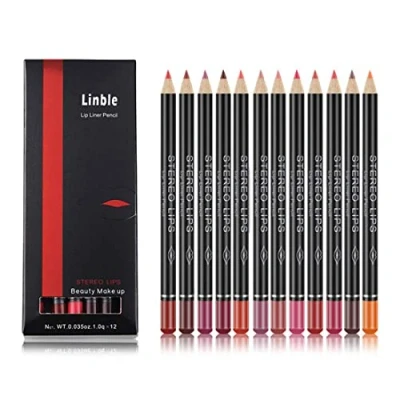 Afbeelding van Linble matte lippenstiften, 12 kleuren, waterbestendig, duurzame, zachte, en zachte lippen, make up stiften, lipliner potlood