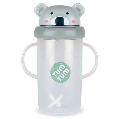 Afbeelding van TUM Tippy Up Free Flow Sippy Cup (geen ventiel), voor peuters, BPA vrij (Kev Koala 300 ml)