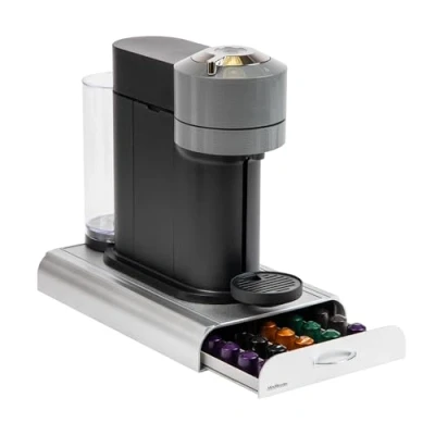 Afbeelding van Mind Reader NESTRY6PC SIL Koffiecapsule lade organizer, kunststof, zilverkleurig