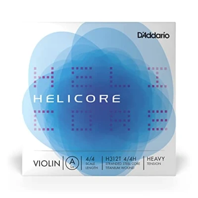 Afbeelding van D&#039;Addario Helicore vioolsnaren viool snaren 4/4 set titanium omwikkeld A snaar