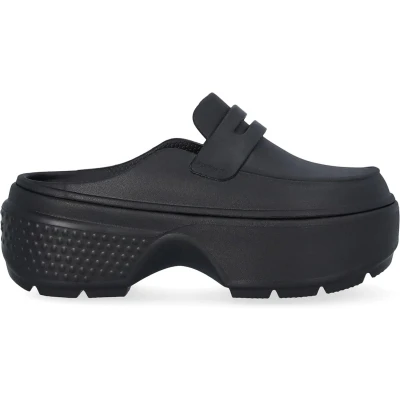 Afbeelding van Crocs Stomp Loafer Unisex Muiltjes met hak, Maat: 41 42, Black Kunststof