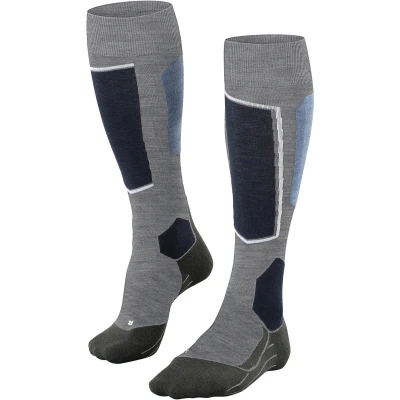 Afbeelding van Skisokken Falke SK6 Men Grey Melange Schoenmaat 44 45