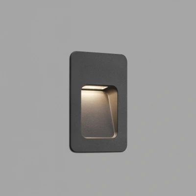Afbeelding van Faro Lighting Nase LED Outdoor Inbouw wand licht donkergrijs IP44