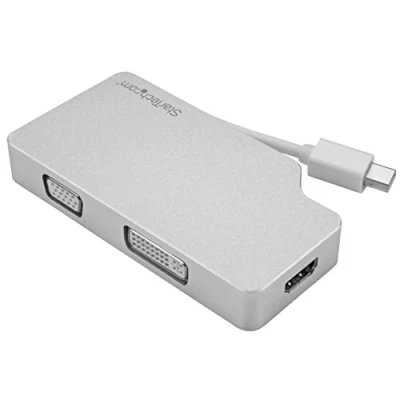Afbeelding van StarTech.com Aluminium A/V reisadapter: 3 in 1 Mini DP naar HDMI/DVI/VGA