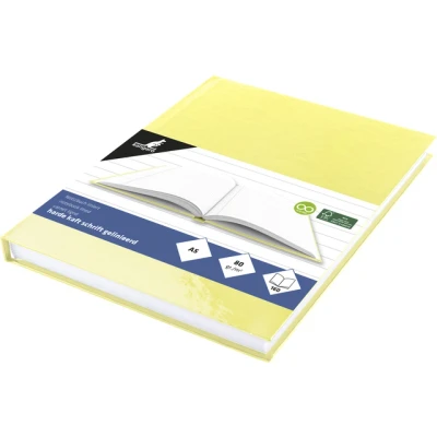 Afbeelding van Kangaro schrift A5 lijn 160 pagina&#039;s 80 grams harde kaft pastel geel K 5381