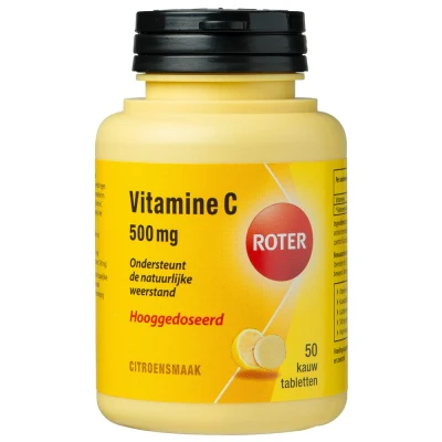 Afbeelding van 4x Roter Vitamine C Hooggedoseerd 500mg Citroen 50 kauwtabletten