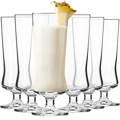 Afbeelding van KROSNO Pina Colada Cocktail Drink Glazen Set van 6 300 ML Avant Garde Collectie Perfect voor Thuis, Restaurants en Feesten Vaatwasser Bestendig