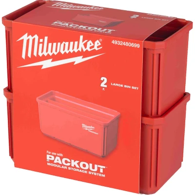 Afbeelding van Milwaukee Packout Bakjes 10x20cm (2 Stuks)