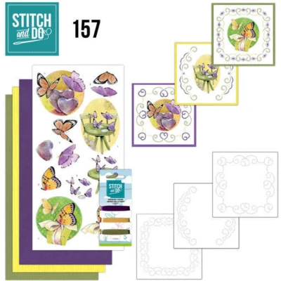Afbeelding van Nr. 157 Butterfly Touch by Jeanine ́s Art for Stitch and Do