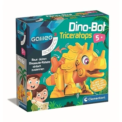 Afbeelding van Clementoni Galileo Robotics DinoBot Triceratops dinosaurus modelbouwset, speelgoedrobot voor kinderen vanaf 5 jaar, 59326