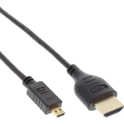 Afbeelding van Dunne Micro HDMI kabel versie 2.0 (4K 60Hz) 0,30 meter