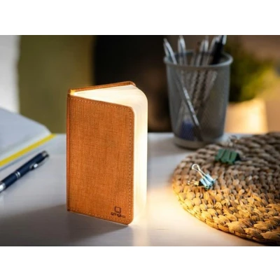 Afbeelding van Gingko Mini Smart Booklight Linnen Lamp Oplaadbaar Oranje