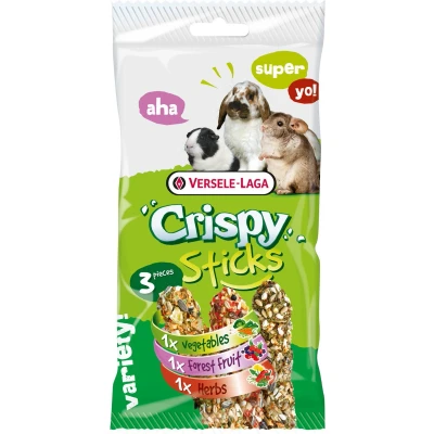 Afbeelding van Versele Laga Crispy Sticks Triple Variety Pack Konijnensnack Mix 3x55 g Herbivoren