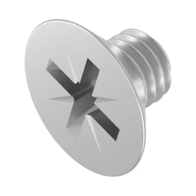 Afbeelding van SECCARO Verzinkschroef M5 x 6 mm, roestvrij staal V2A VA A2, DIN 965, kruiskop/PZ, volledige schroefdraad, 20 stuks