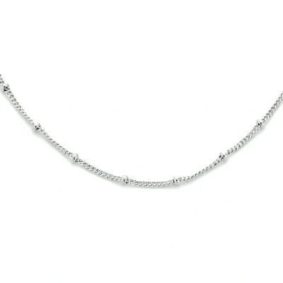 Afbeelding van Zilver Gerhodineerde Collier schakels 2 1334047 Sieraden compleet horloge Zilverkleur