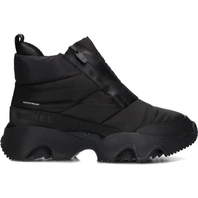 Afbeelding van Sorel Kinetic Impact Puffy ZIP WP Snowboots, Dames, Maat: 41, Black/sea salt Leer en textiel