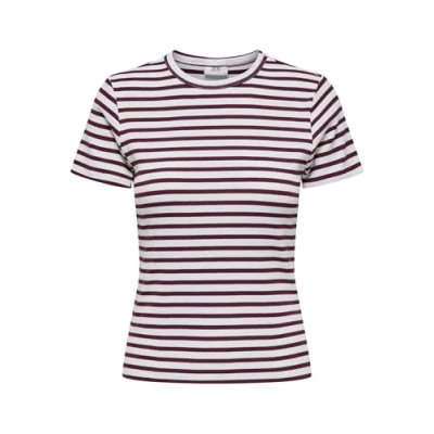 Afbeelding van JDY T shirt CLOUD DANCER MAROON BANNE M