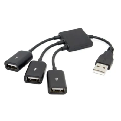 Afbeelding van Xiwai USB 2.0 naar 3 Poorten Hub Kabel Bus Power voor Laptop Notebook PC Mouse Flash Disk
