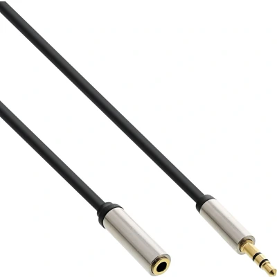 Afbeelding van Premium 3,5mm Jack stereo audio slim verlengkabel 0,50 meter