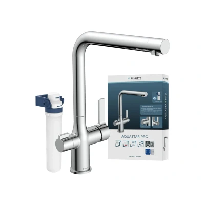 Afbeelding van SCHÜTTE AQUASTAR PRO Keukenkraan Drinkwaterkraan met Filtersysteem Chroom
