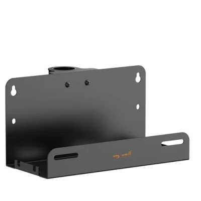 Afbeelding van my wall HZ54WL, montage op tv standaard met 35 mm buis, houder voor streaming box, IP gaming consoles, accessoires, universeel compatibel, belastbaar tot 3 kg
