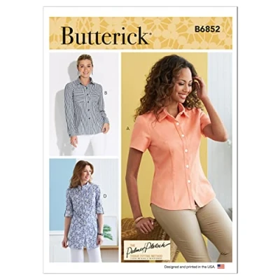 Afbeelding van Butterick B6852B5 mist TOP/Vest B5 (8 10 12 14 16)