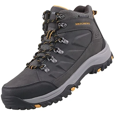 Afbeelding van Skechers Relment Veterboots, Heren, Maat: 44, Char Textiel/ synthetisch
