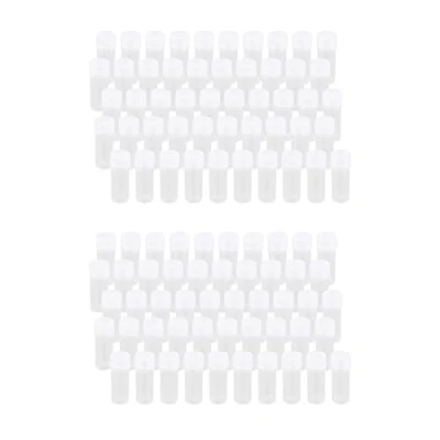 Afbeelding van KVSERT 100X Plastic Monsterfles 5Ml Reageerbuis Lab Kleine Flesje Container + Deksel