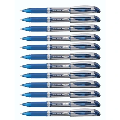Afbeelding van Pentel BL60 C EnerGel Gel rollerball met dop 0,5 mm, 12 stuks, blauw
