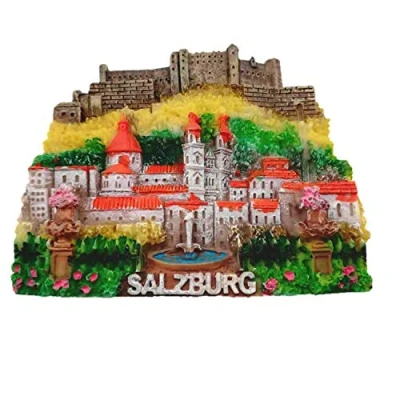 Afbeelding van 3D Salzburg Oostenrijk Koelkast Magnet,Home &amp; Keuken Decoratie magnetische sticker, Magneet toeristische souvenir geschenk
