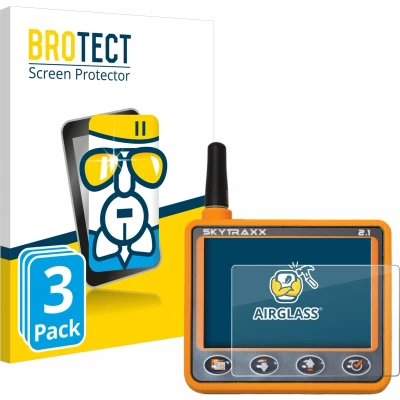 Afbeelding van BROTECT Screenprotector voor Skytraxx 2.1 Vario Folie Beschermfolie Beschermglas transparant (3 Stuks)