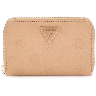 Afbeelding van Guess Cresidia Medium ZIP Around Portemonnee, Dames, Maat: One Size, Beige