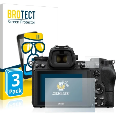 Afbeelding van BROTECT Screenprotector voor Nikon Z 7 Folie Beschermfolie Beschermglas transparant (3 Stuks)