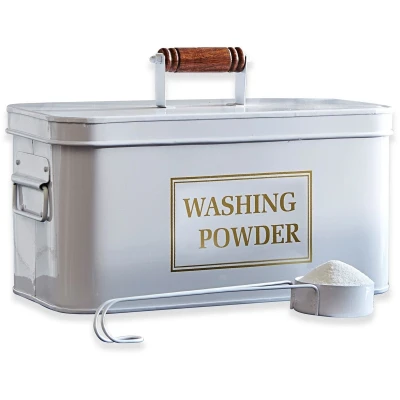 Afbeelding van LOBERON Wasmiddelblik Washing wit
