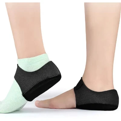 Afbeelding van 1 Paar Hielkussens Gel Maat L Hielcups voor Hielpijn, Fasciitis Plantaris &amp; Gebarsten Hielen Inlegzolen tegen Pijnlijke Voeten Tendinitis