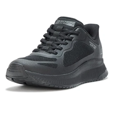 Afbeelding van Skechers Vrouwen BOBS Squad 4 Staple Look Sneaker, Zwart, 8 UK, 41 EU