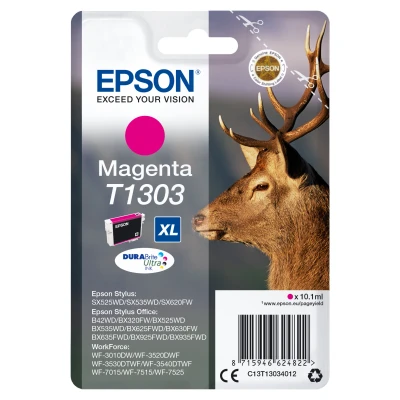 Afbeelding van Epson Stag inktpatroon Magenta T1303 DURABrite Ultra Ink (C13T13034022