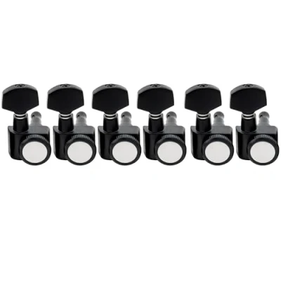 Afbeelding van Musiclily Pro 6 in lijn 2 pins Gitaar Locking Stemmechanieken Tuners voor Fender Strat/Tele, Zwart
