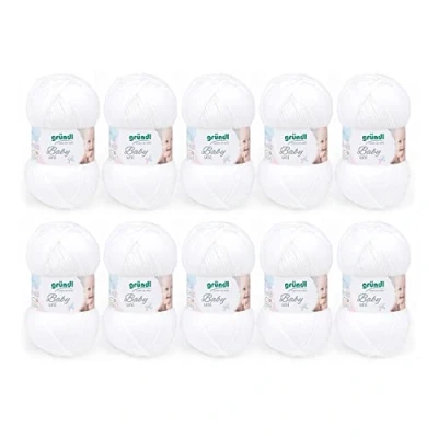 Afbeelding van 3458 01 Baby Uni 10x50 gram wit