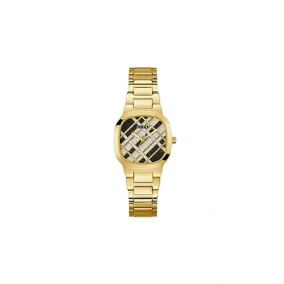 Afbeelding van Guess Gouden RVS Horloge Met Zwarte Wijzerplaat
