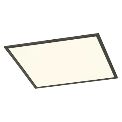Afbeelding van Trio leuchten LED Plafondlamp Plafondverlichting 31W Warm Wit 3000K Dimbaar Vierkant Zwart Aluminium