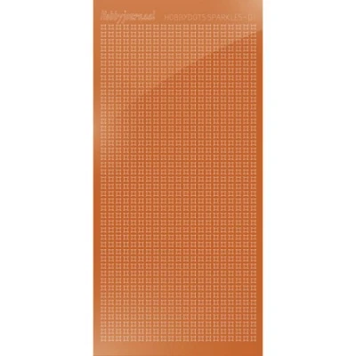 Afbeelding van Hobbydots sticker Sparkles 01 Mirror Copper 10 stuks