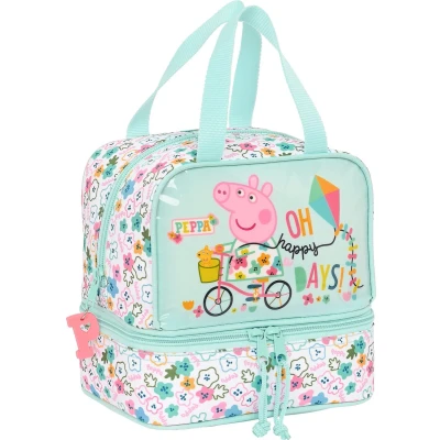 Afbeelding van Thermische Snacktas Peppa Pig Cosy corner Licht Blauw (20 x 20 15 cm)